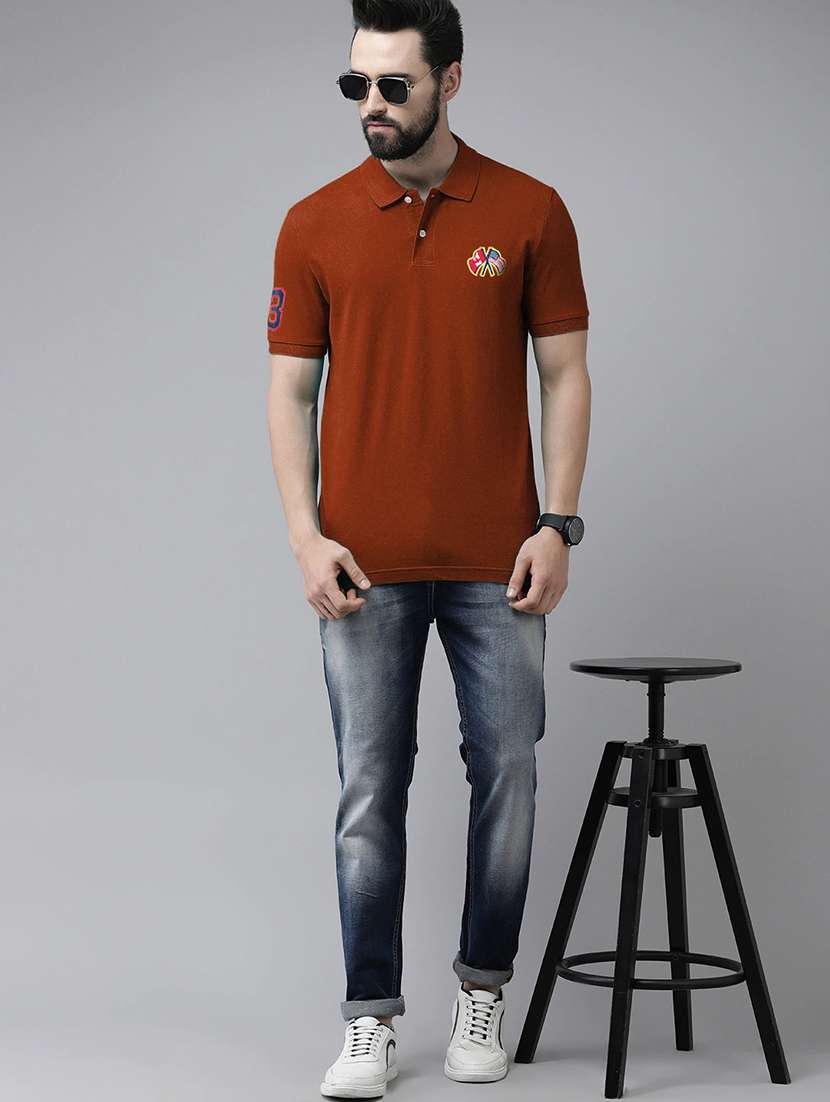 men short sleeves plain polo t-shirt - 21707911 -  Standard Image - 2
