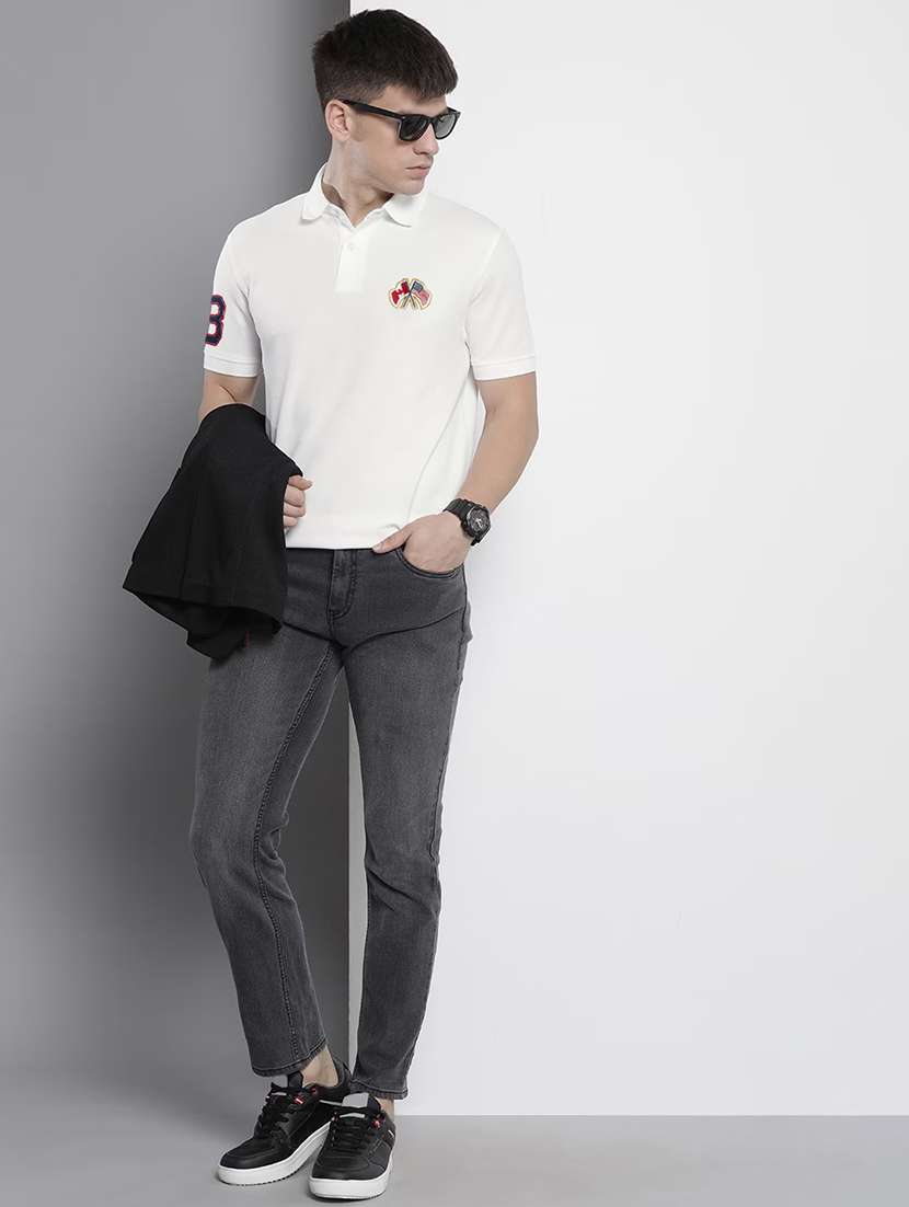 men short sleeves plain polo t-shirt - 21707913 -  Standard Image - 2