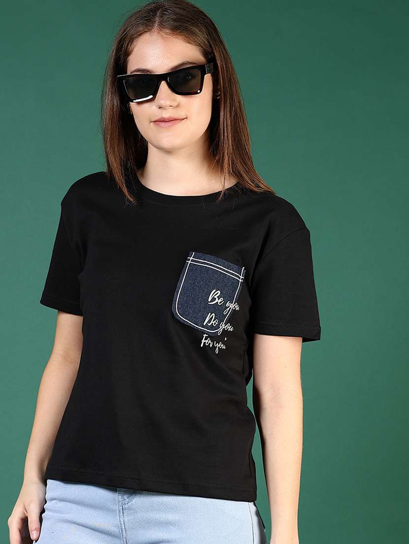 women printed short sleeve regular fit t-shirt - 21708310 -  Standard Image - 2