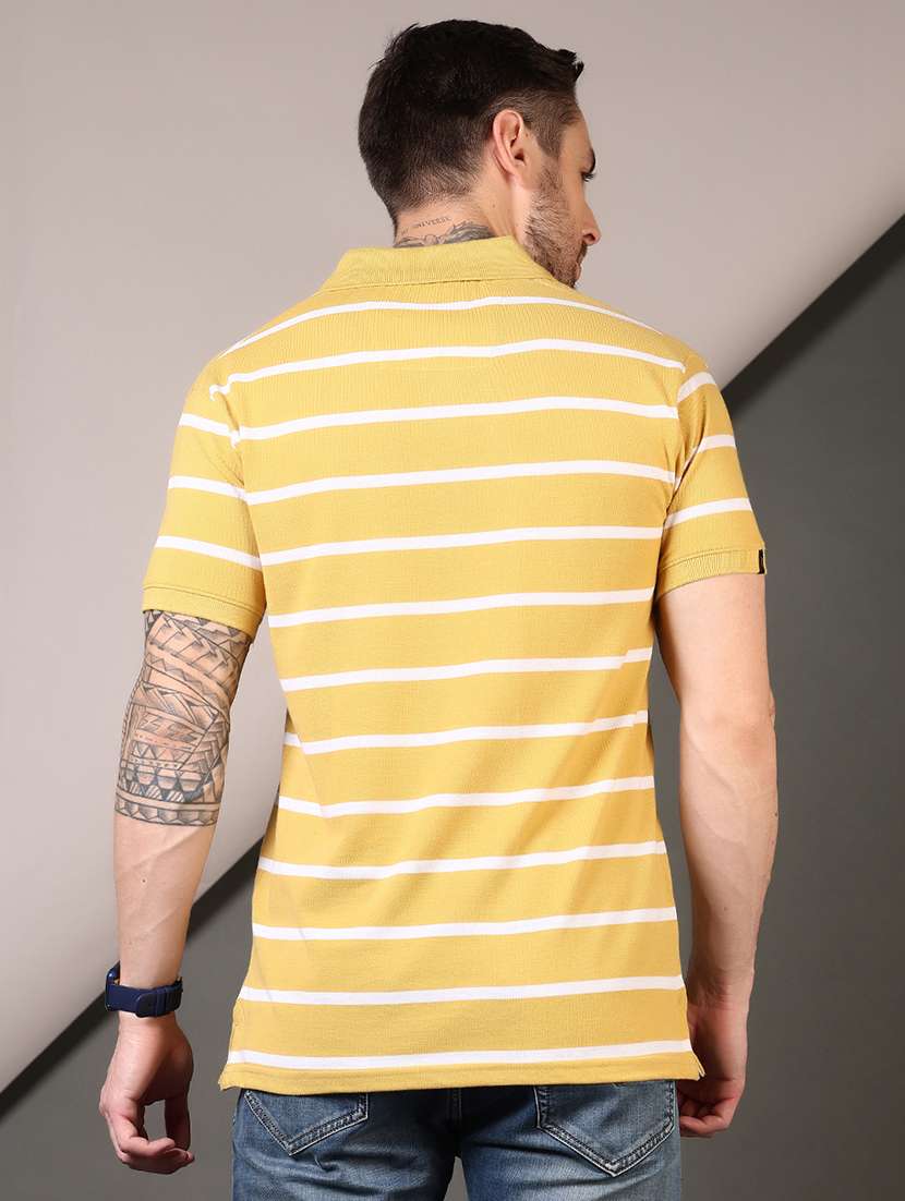 men striped short sleeves polo t-shirt - 21708374 -  Standard Image - 2