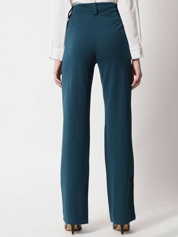 women high rise solid tailored pant - 21708391 -  Standard Image - 2