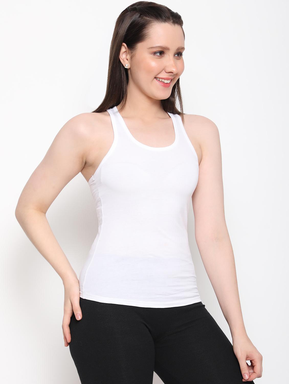 women scoop neck solid camisole - 21708522 - Standard Image - 2