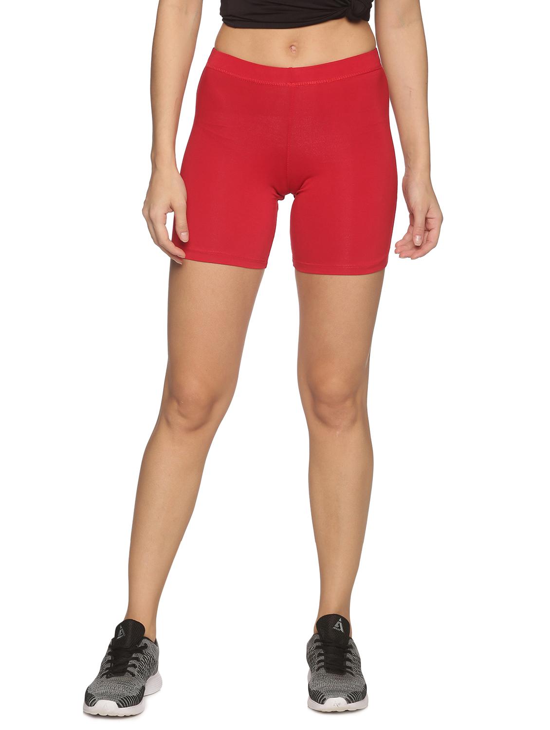 women mid rise solid cycling shorts - 21708581 - Zoom Image - 0