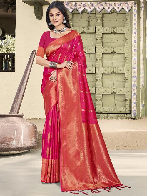 women self design banarasi saree with blouse - 21708833 -  Standard Image - 0