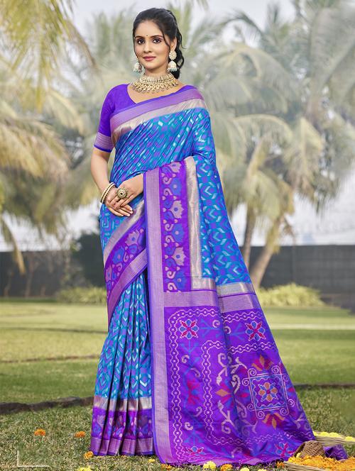 women self design bordered saree with blouse - 21708886 - Standard Image - 0