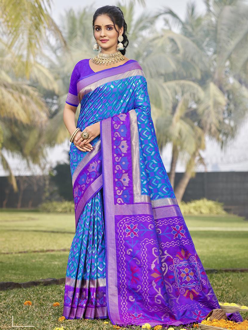 women self design bordered saree with blouse - 21708886 - Zoom Image - 0