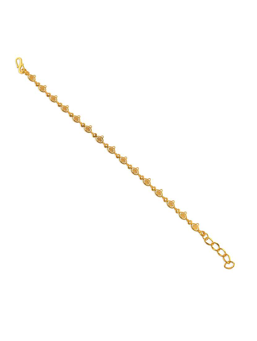 women gold plated links bracelet - 21709023 -  Standard Image - 2