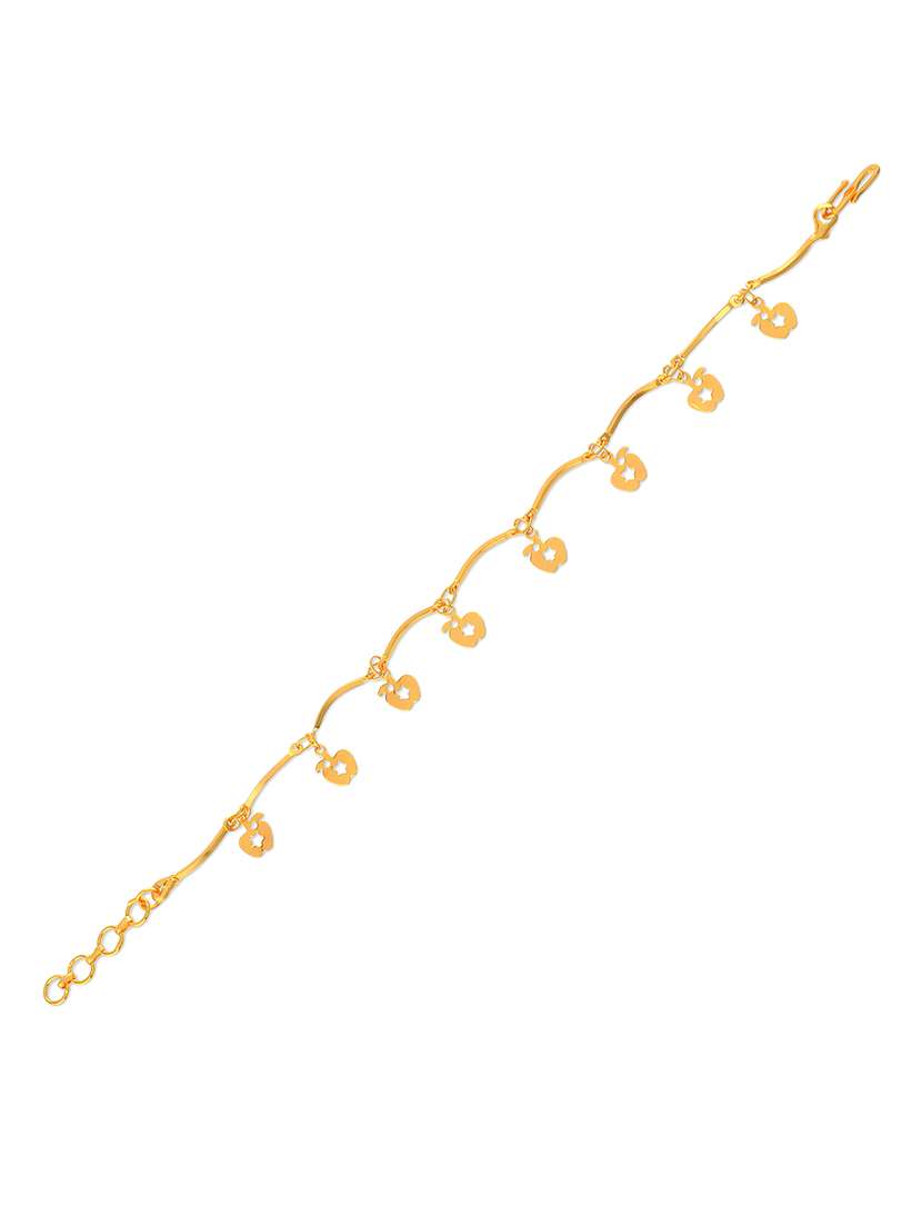 women gold plated links bracelet - 21709024 -  Standard Image - 2