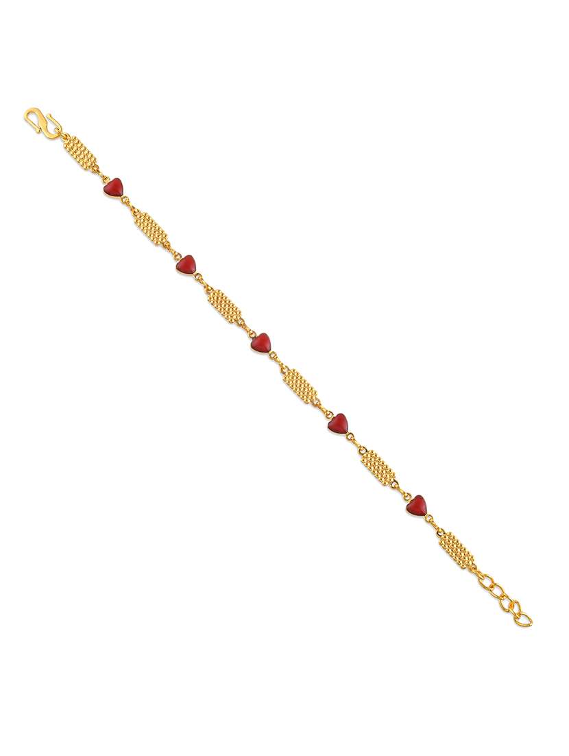 women gold plated links bracelet - 21709025 -  Standard Image - 2