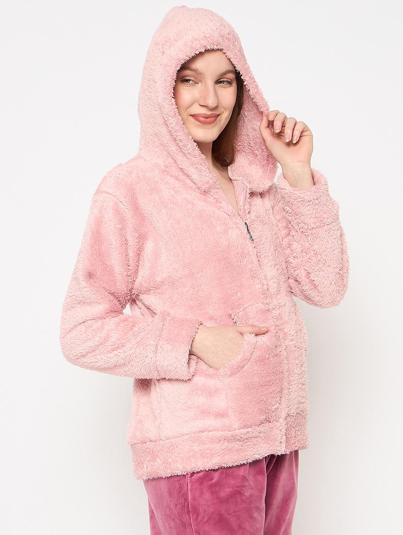 women long sleeves plain sweatshirt - 21709287 - Standard Image - 2