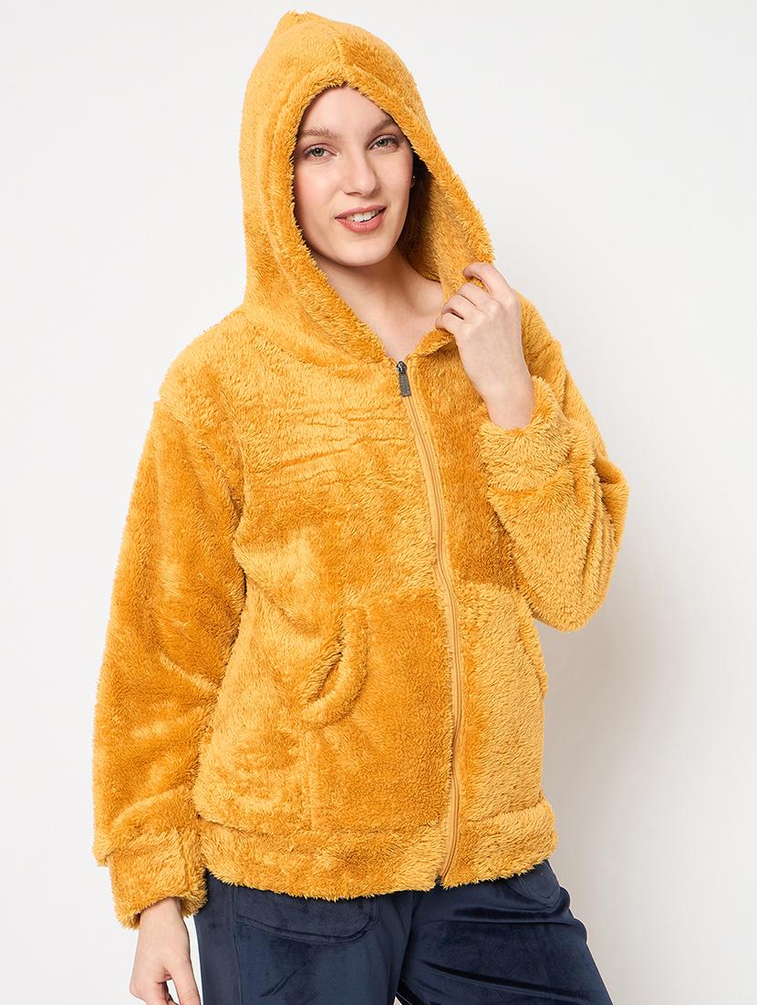 women long sleeves plain sweatshirt - 21709289 - Standard Image - 2