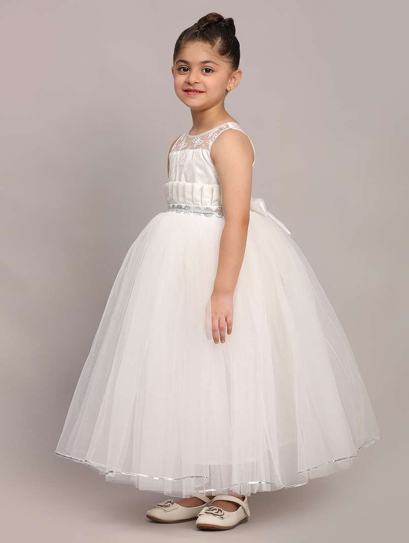 girls embellished sleeveless frock - 21709322 - Standard Image - 2