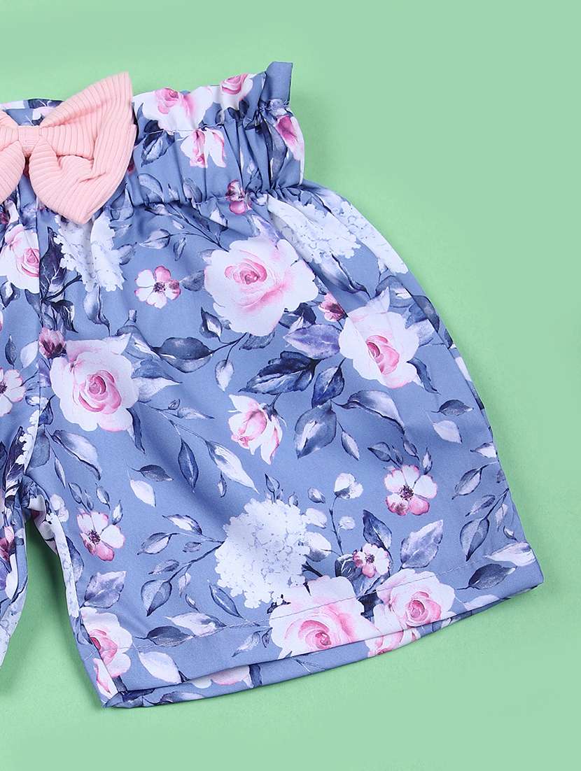 pink cotton shorts sets twin & jump suit - 21709611 -  Standard Image - 2