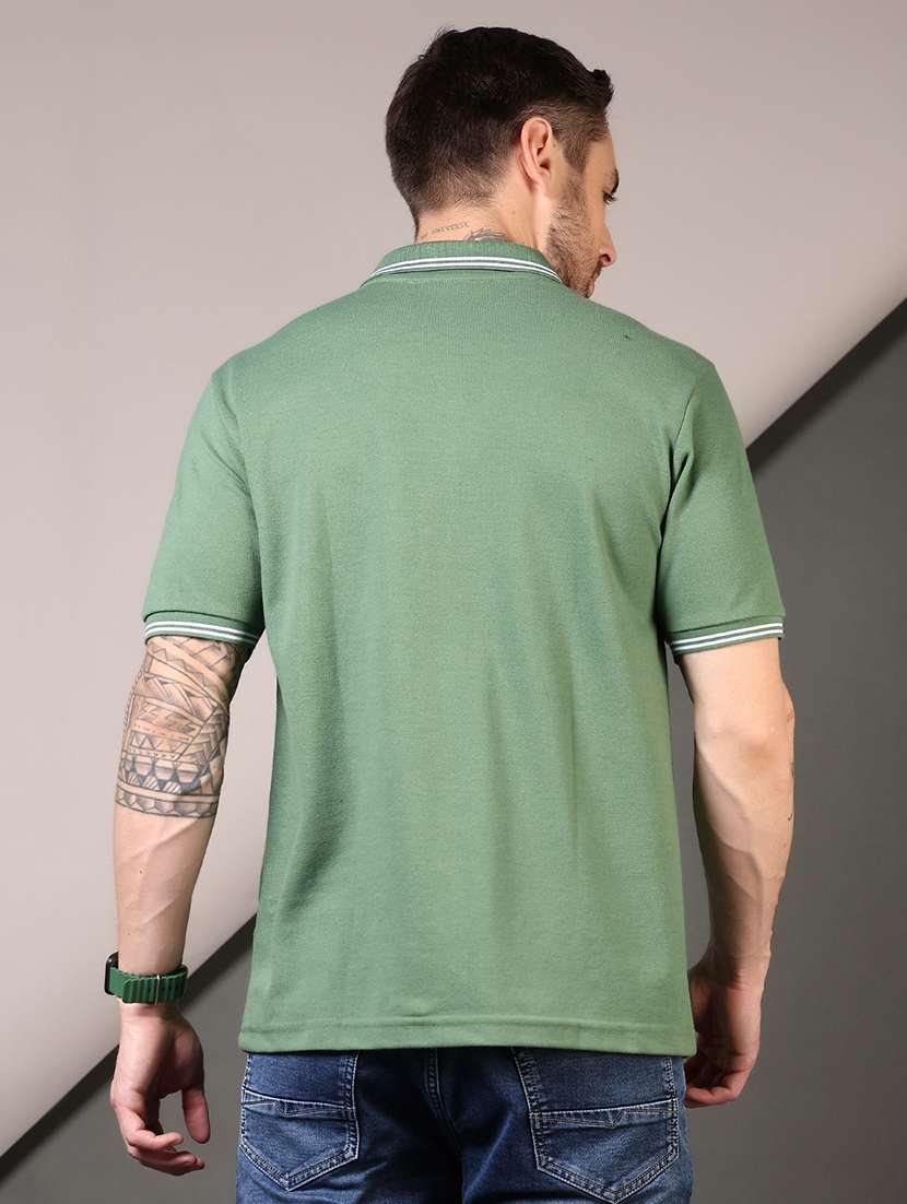 men short sleeves plain polo t-shirt - 21709613 -  Standard Image - 2