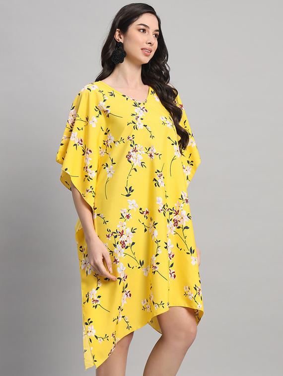 women printed relaxed fit kaftan dress - 21709741 - Standard Image - 2