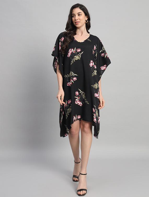 women printed relaxed fit kaftan dress - 21709744 - Standard Image - 2