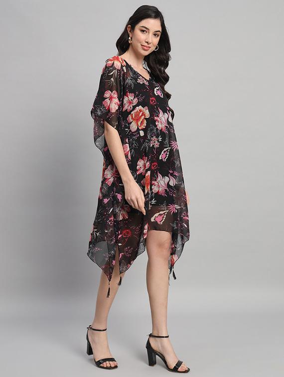 women printed relaxed fit kaftan dress - 21709747 - Standard Image - 2