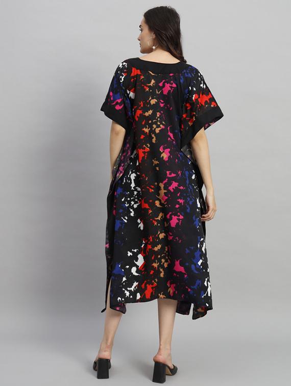 women printed relaxed fit kaftan dress - 21709752 - Standard Image - 2