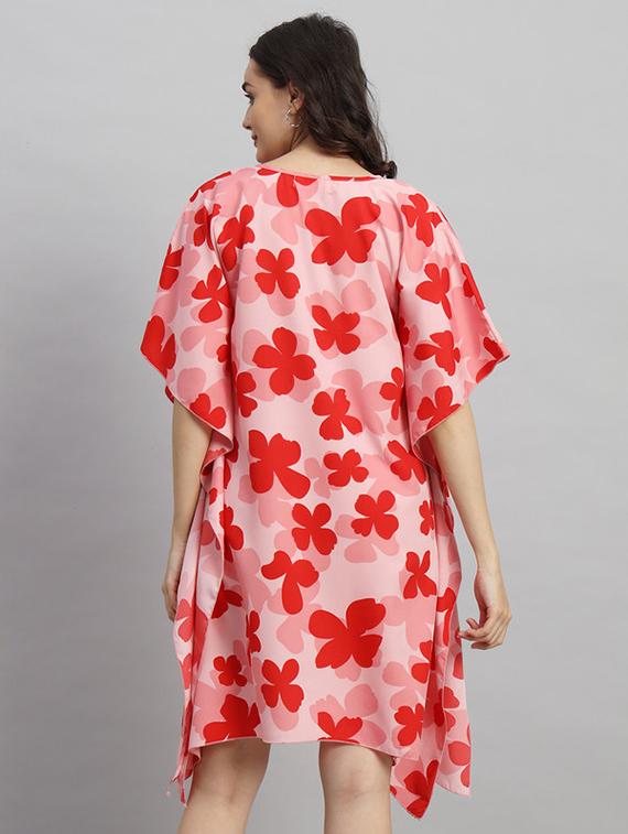 women printed relaxed fit kaftan dress - 21709754 - Standard Image - 2