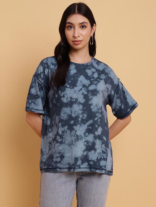 women tie & dyed short sleeves t-shirt - 21709872 - Standard Image - 0