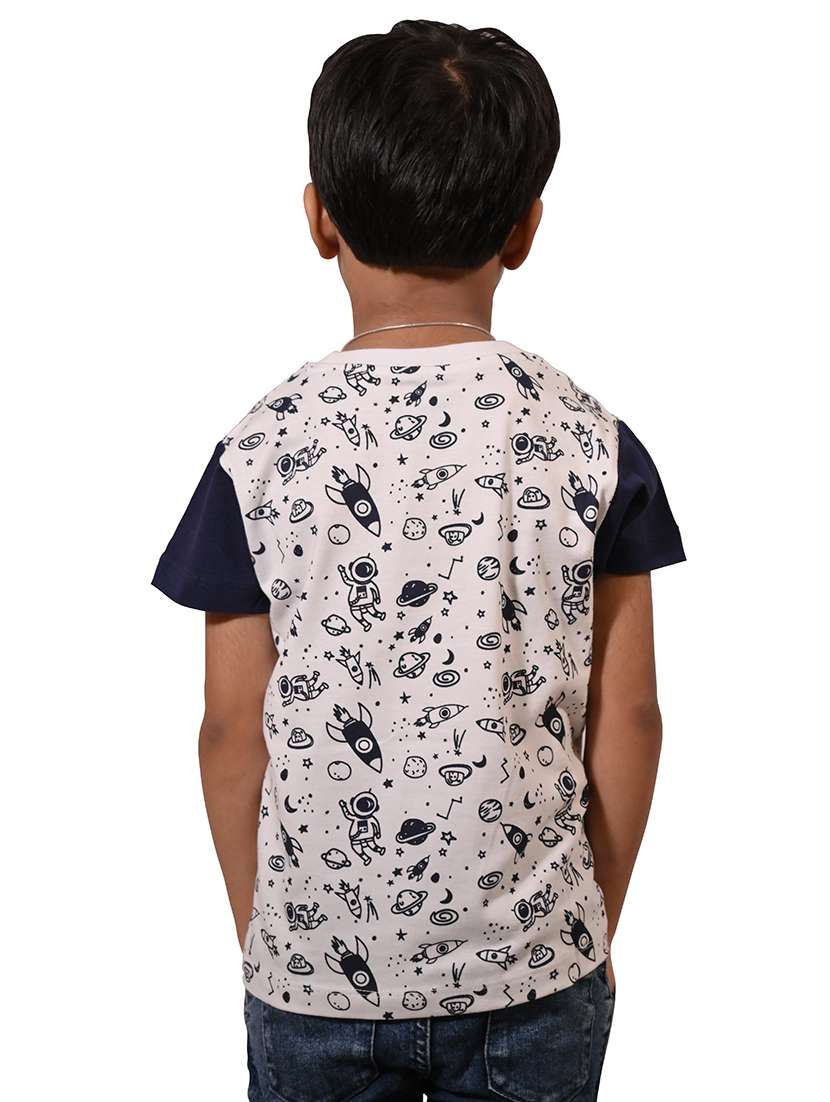 boys printed round neck t-shirt - 21710160 -  Standard Image - 2
