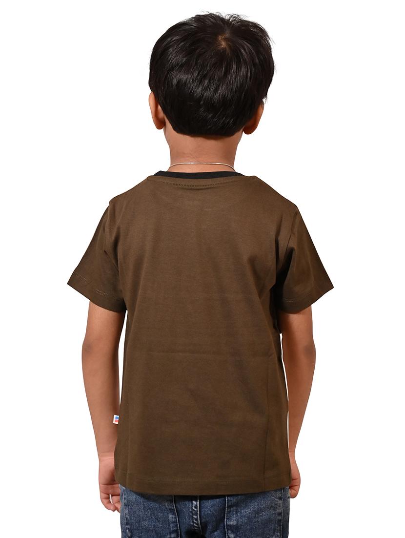 boys color blocked round neck t-shirt - 21710163 - Standard Image - 2
