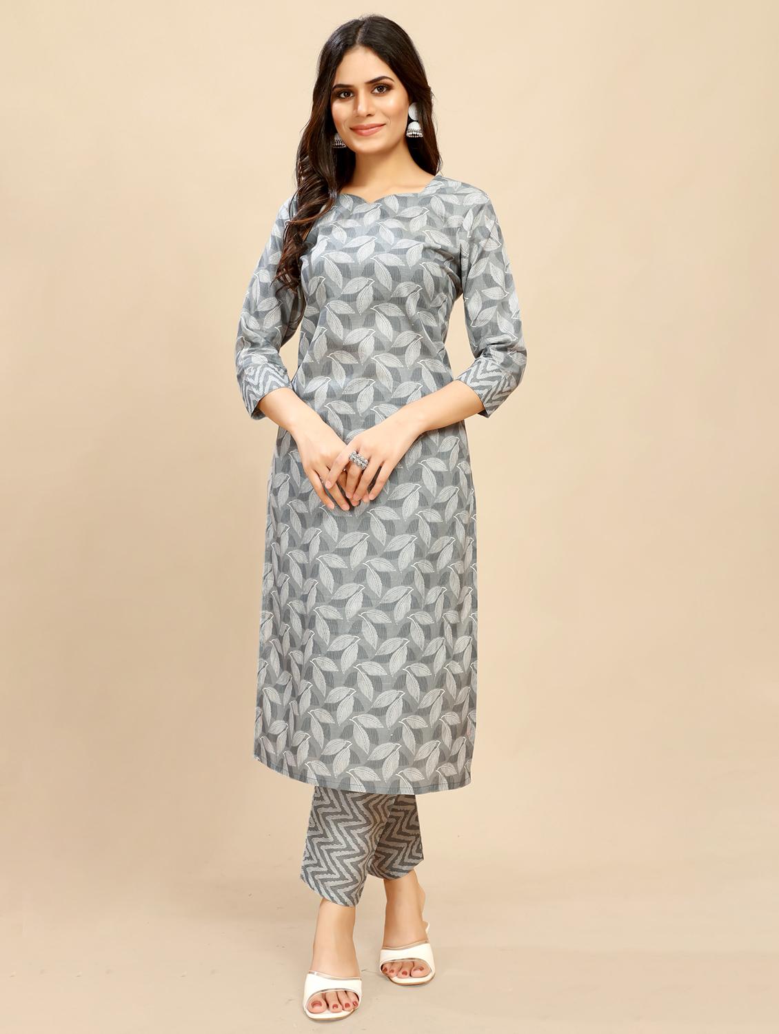women printed three quarter sleeve straight kurta - 21710276 - Zoom Image - 0