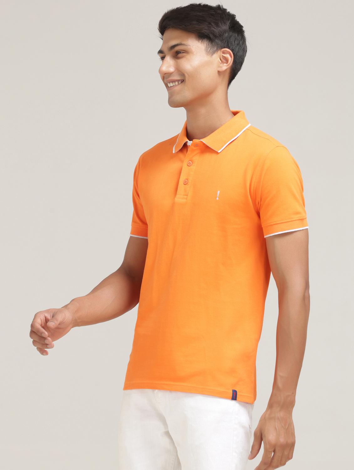 orange poly cotton front print tshirt - 21710305 - Standard Image - 2