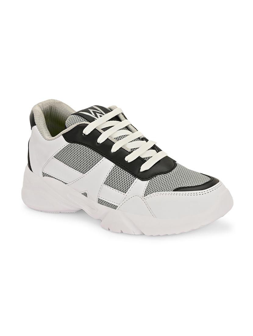 men grey color block running sport shoes - 21710337 - Standard Image - 2
