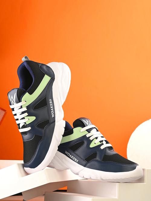 men color block running sport shoes - 21710341 - Standard Image - 0