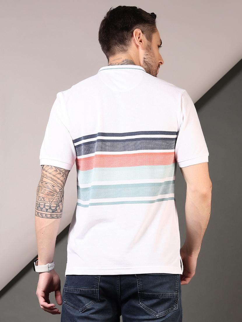 men short sleeves color block polo t-shirt - 21710613 - Standard Image - 2