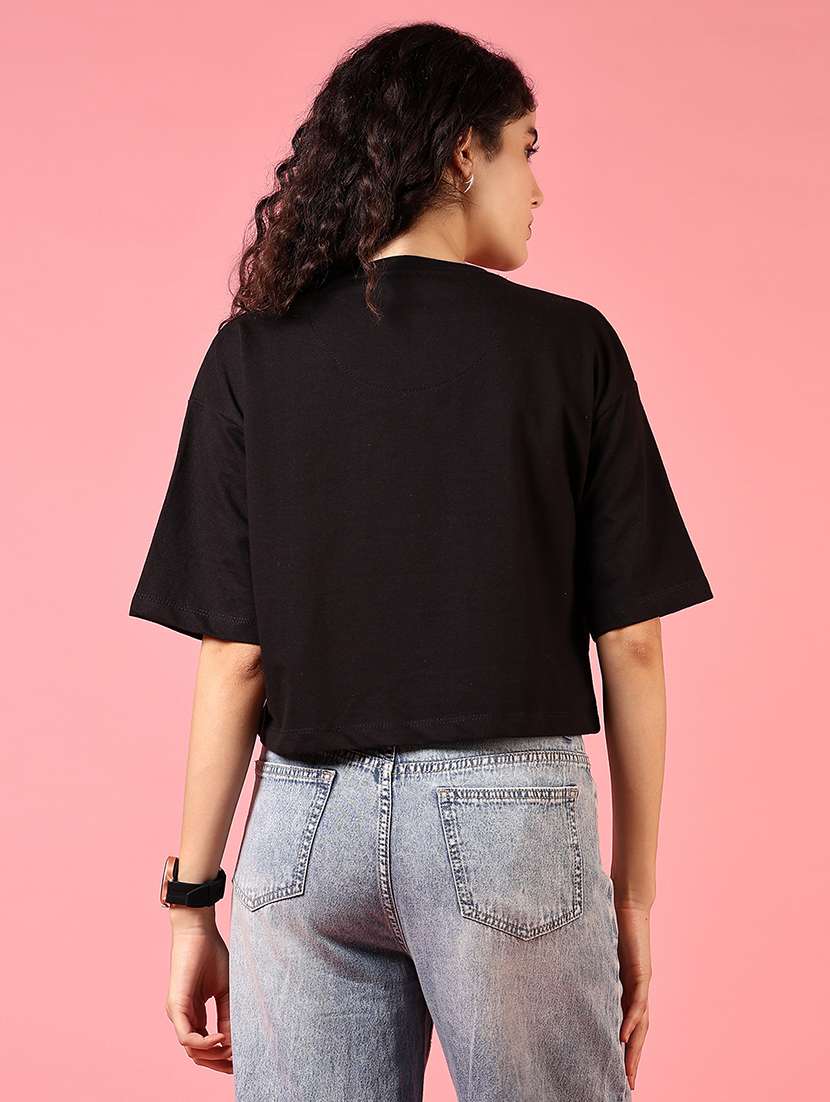 women printed drop shoulder boxy t-shirt - 21710633 -  Standard Image - 2