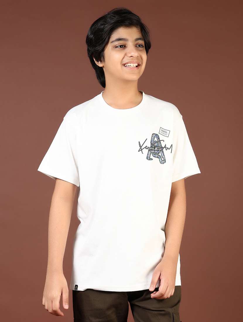 boys printed short sleeve loose fit t-shirt - 21710703 -  Standard Image - 2
