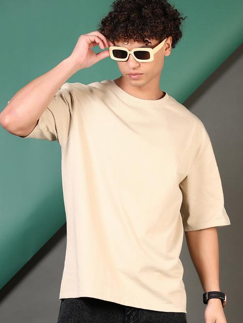 men solid short sleeves regular fit t-shirt - 21710708 - Standard Image - 0