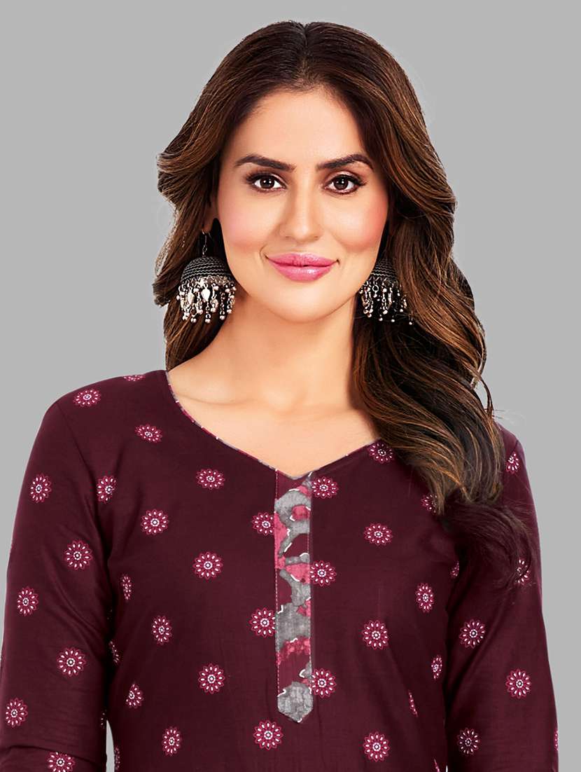 women printed 3-piece unstitched dress material - 21710762 -  Standard Image - 2