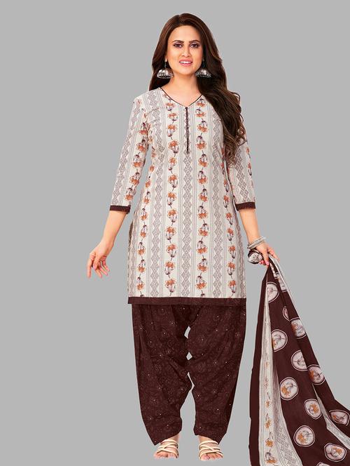women printed 3-piece unstitched dress material - 21710806 - Standard Image - 0