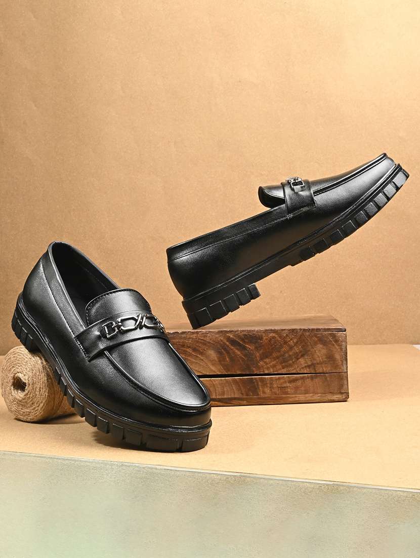 men slip on horsebit loafers
