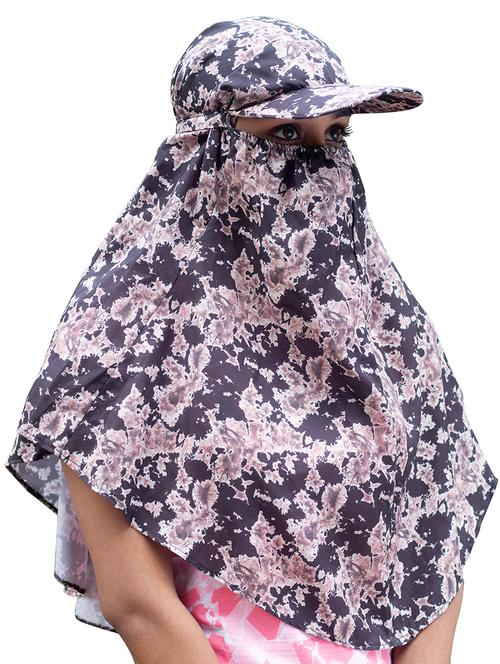 women printed cap scarf - 21710818 -  Standard Image - 0