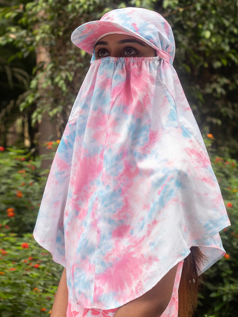 women printed cap scarf - 21710822 - Zoom Image - 0