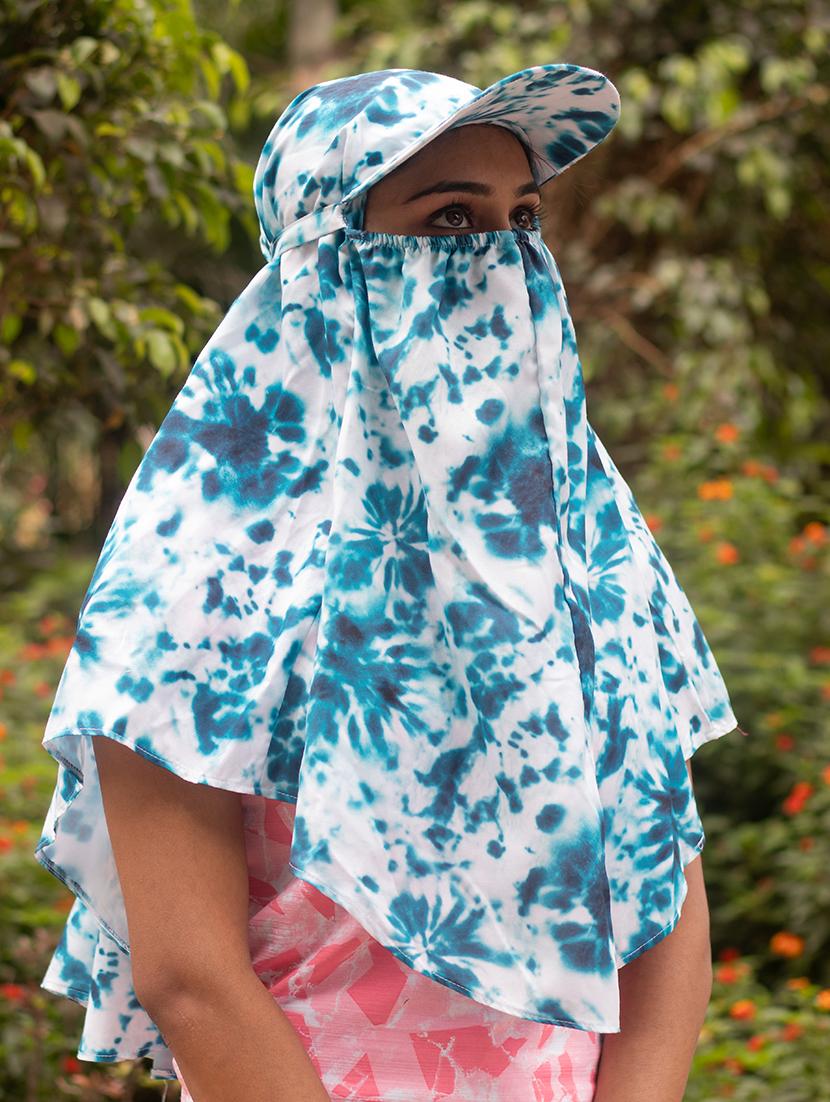 women tie & dye cap scarf - 21710827 - Zoom Image - 0
