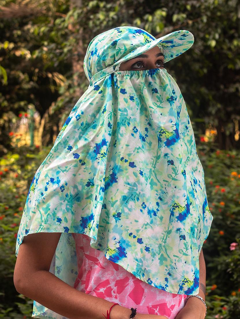 women printed cap scarf - 21710828 - Zoom Image - 0