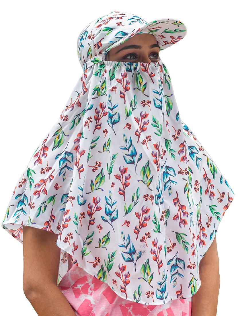 women printed cap scarf - 21710830 - Zoom Image - 0
