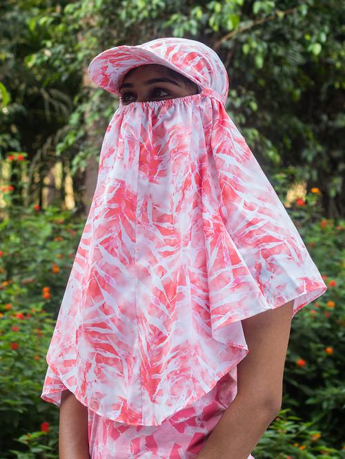 women printed cap scarf - 21710835 - Standard Image - 0