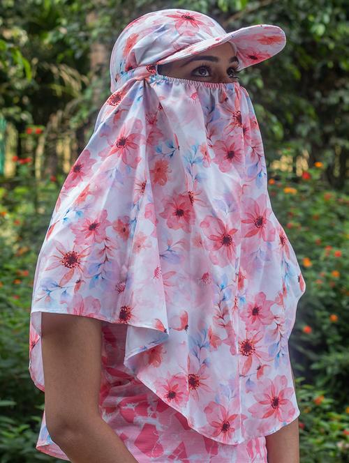 women printed cap scarf - 21710836 -  Standard Image - 0