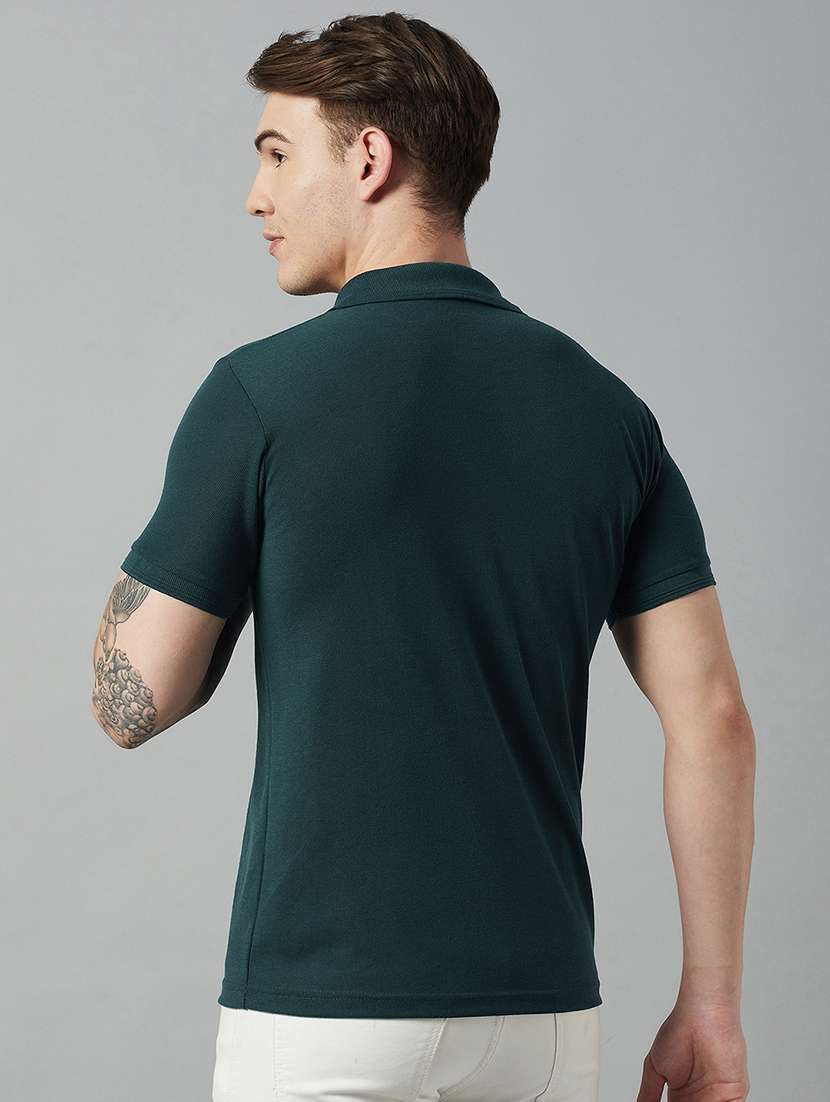 men short sleeves plain polo t-shirt - 21710894 - Standard Image - 2
