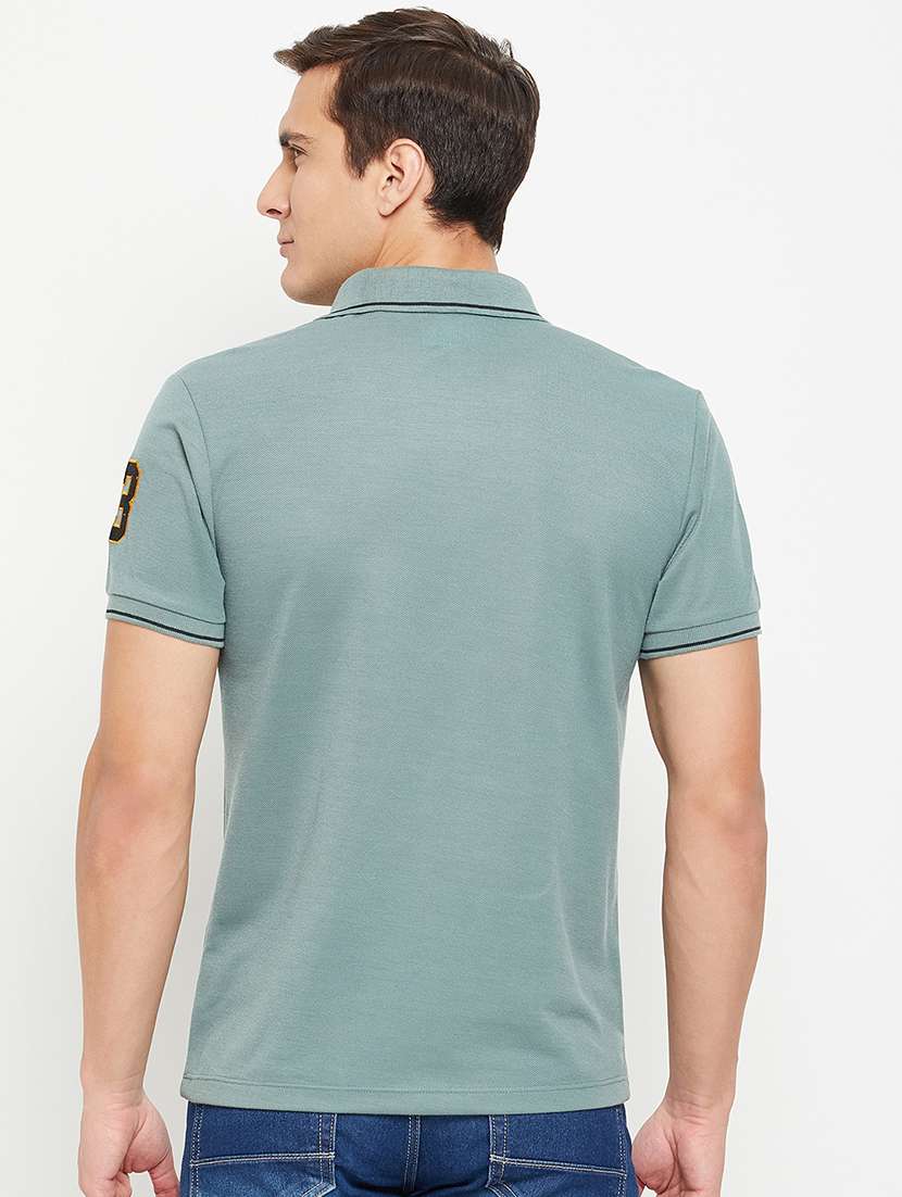 men short sleeves plain polo t-shirt - 21710915 -  Standard Image - 2