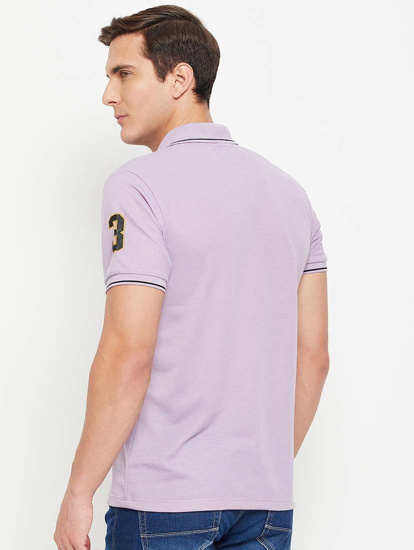 men short sleeves plain polo t-shirt - 21710917 -  Standard Image - 2
