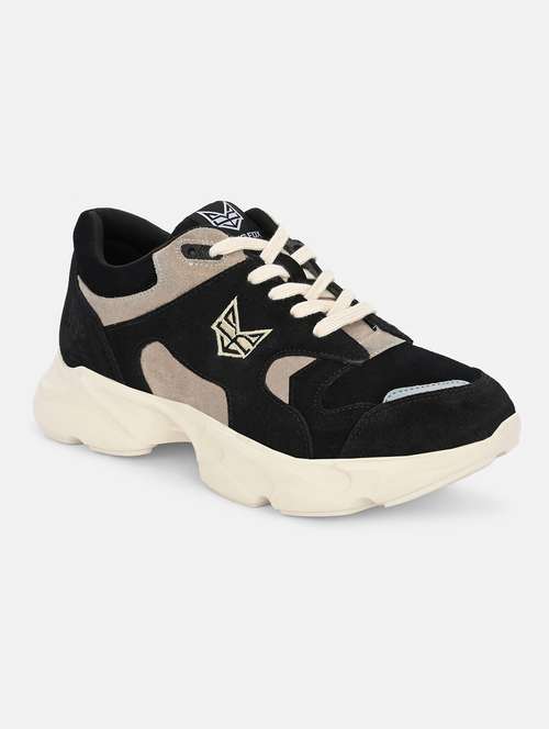 men black lace up casual shoes - 21710946 - Standard Image - 0