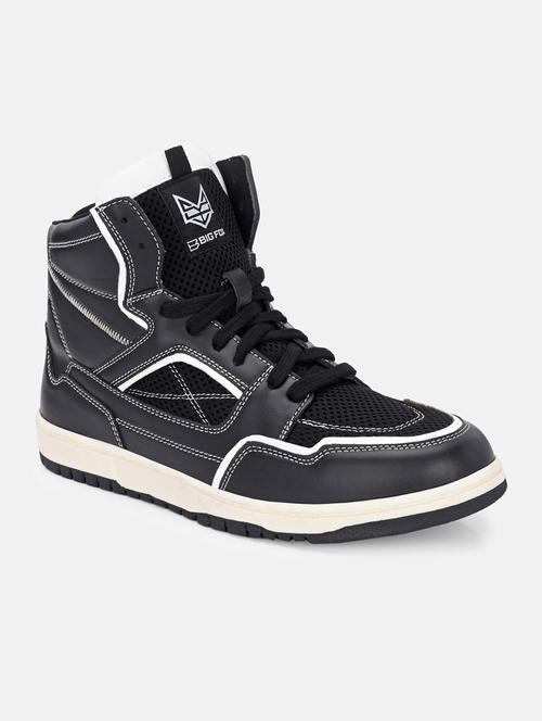 men black lace up sneakers - 21710947 -  Standard Image - 0