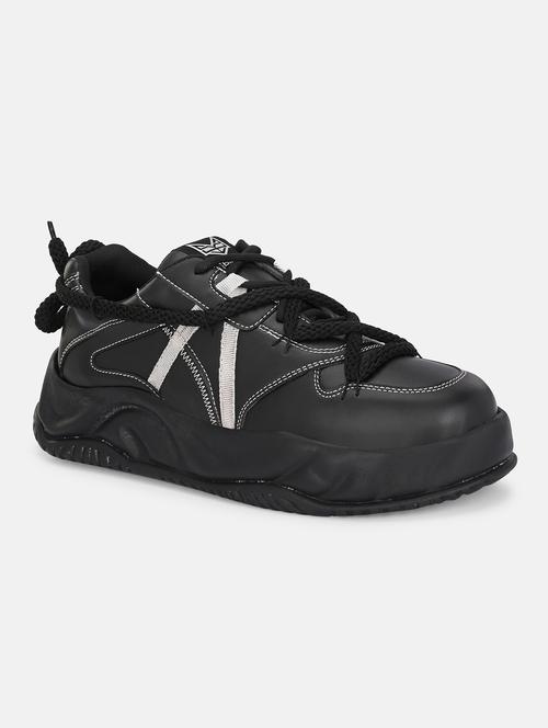 men black lace up casual shoes - 21710950 -  Standard Image - 0